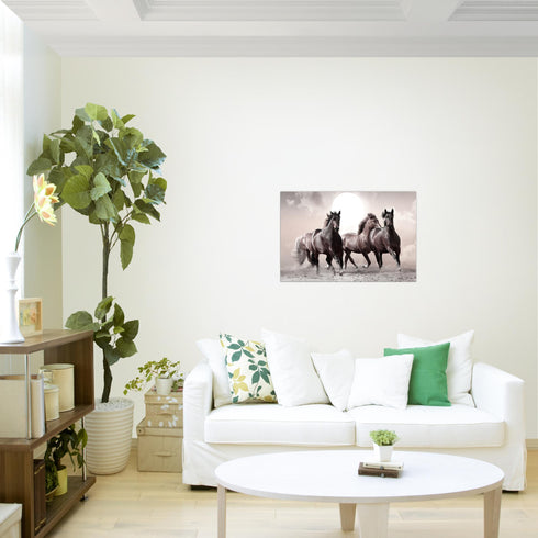 Wandbilder Wohnzimmer XXL Pferde Moderne Bilder Tiere